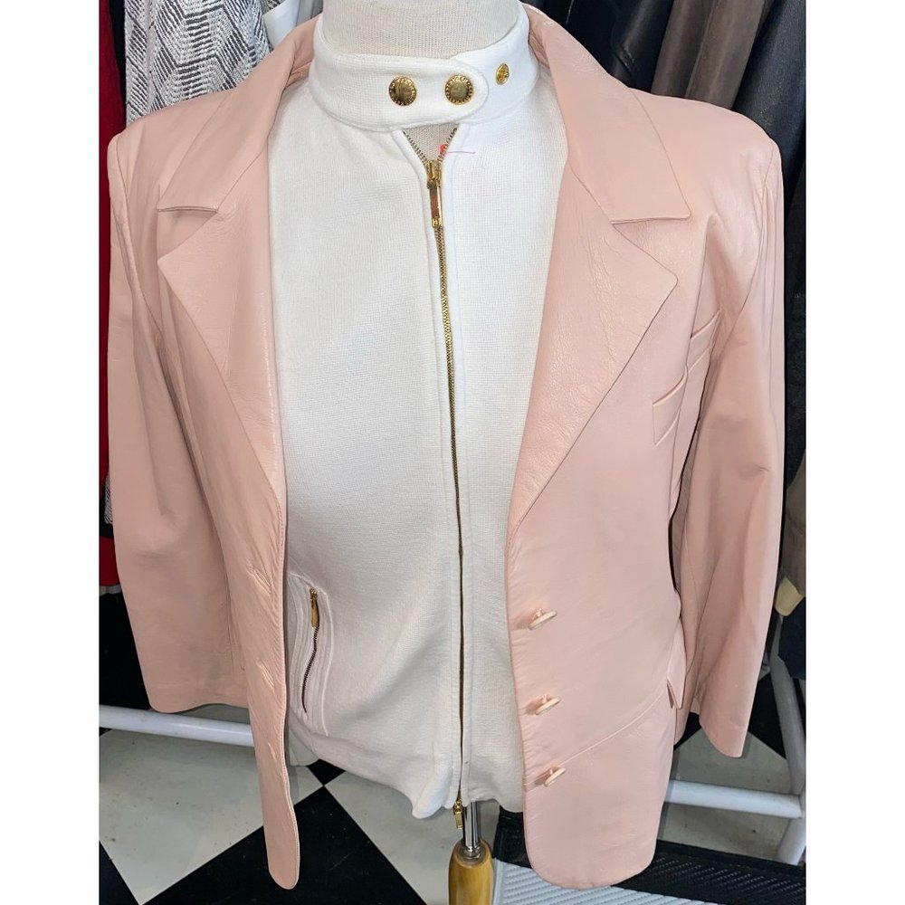 Pink Leather Jacket - Picture 4 of 7